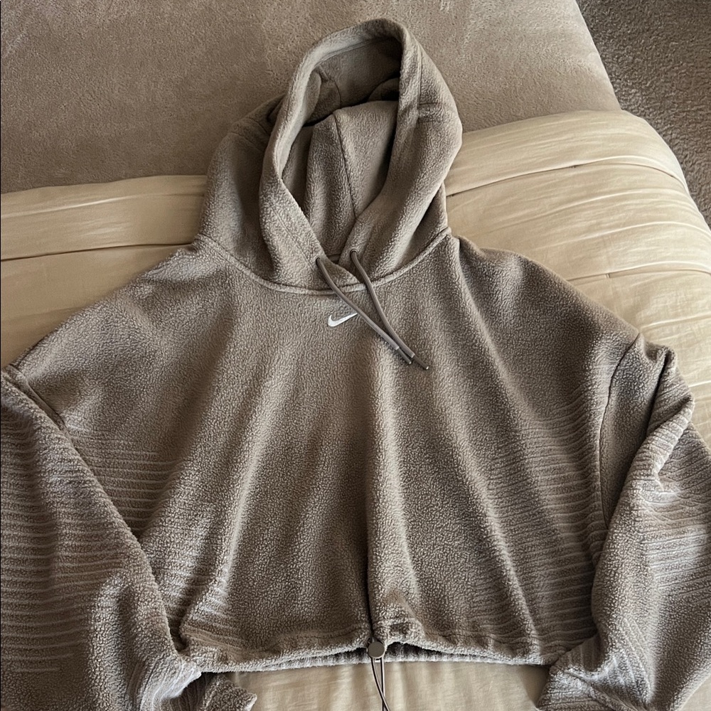 Nike Taupe Fleece Hoodie
